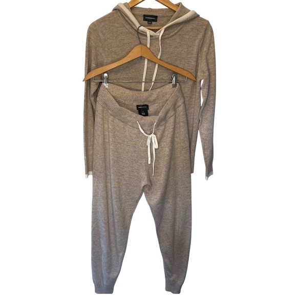 summersalt Other - Summersalt The Wool Cashmere Hoodie and Jogger Lounge Set Beige Small Old Money